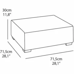 Table D'extérieur Salta/Sapporo Graphite 236104 Allibert - Gris -ALLIBERT Soldes Magasin 10555823 3