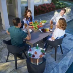 Chaises D'Extérieur Akola 2 Pcs Graphite Allibert -ALLIBERT Soldes Magasin 10555825 5