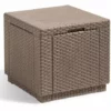 Pouf De Rangement Cube Cappuccino 228749 Allibert - Brun