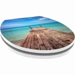 ALLIBERT Abattant WC En Thermodur NOUMEA - Fermeture Progressive - Décor -ALLIBERT Soldes Magasin 16177039 3