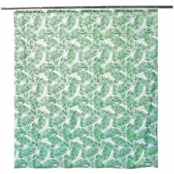 ALLIBERT Rideau De Douche En Polyester OURAL GREEN 180 X 200 Cm - Decor
