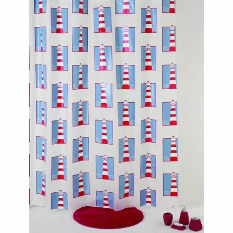 ALLIBERT Rideau De Douche CETO 180 X 200 Cm - Decor 1 ALLIBERT Rideau De Douche CETO 180 X 200 Cm - Decor