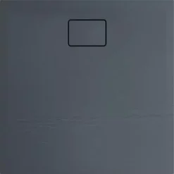 ALLIBERT Receveur De Douche Effet Pierre TERRENO 90 X 90 Gris