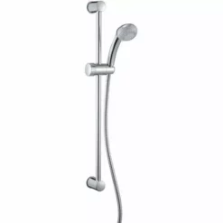 ALLIBERT Set De Douche Avec Douchette 3 Jets, Flexible Et Barre De Douche Chromée MELO 3 - Chromé Brillant