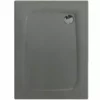 ALLIBERT Receveur De Douche Extra-plat Texture Effet Pierre MOONEO RECTANGLE 100 X 80 Cm Gris - Gris Anthracite