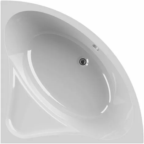 ALLIBERT Baignoire D'angle DIVA ANGLE 135 X 135 Cm - Blanc Brillant -ALLIBERT Soldes Magasin 18165208 1