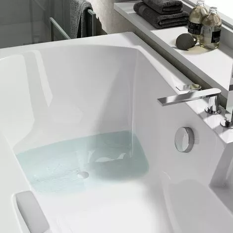 ALLIBERT Baignoire Rectangulaire MOOVANCE - Double Dos Et Siège Intégré 170 X 75 Cm - Blanc Brillant 3 ALLIBERT Baignoire Rectangulaire MOOVANCE - Double Dos Et Siège Intégré 170 X 75 Cm - Blanc Brillant – Image 3