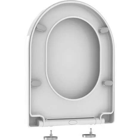 ALLIBERT Abattant WC à Fermeture Progressive Et Déclipsable KOBEO - Forme D-shape - Blanc 3 ALLIBERT Abattant WC à Fermeture Progressive Et Déclipsable KOBEO - Forme D-shape - Blanc – Image 3