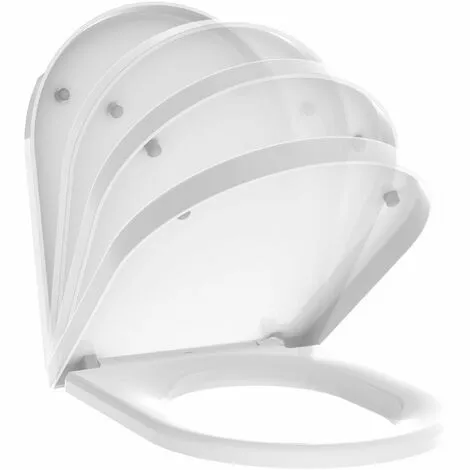ALLIBERT Abattant WC à Fermeture Progressive Et Déclipsable KOBEO - Forme D-shape - Blanc 4 ALLIBERT Abattant WC à Fermeture Progressive Et Déclipsable KOBEO - Forme D-shape - Blanc – Image 4