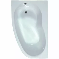 ALLIBERT Baignoire Asymétrique Droite ELBA DUO 160 X 100 Cm - Blanc