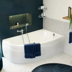 ALLIBERT Baignoire Asymétrique Gauche ELBA DUO 160 X 100 Cm - Blanc -ALLIBERT Soldes Magasin 18468336 3