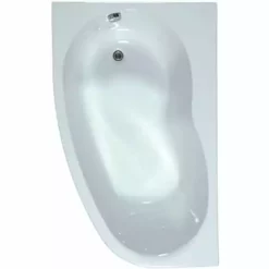 ALLIBERT Baignoire Asymétrique Droite ELBA DUO 160 X 100 Cm Tablier Inclus - Blanc