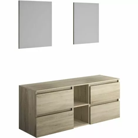 ALLIBERT Meuble En Kit à Suspendre GAYA - Couleur Chêne Hamilton 150 X 59,8 X 46 Cm - Chêne Hamilton 1 ALLIBERT Meuble En Kit à Suspendre GAYA - Couleur Chêne Hamilton 150 X 59,8 X 46 Cm - Chêne Hamilton