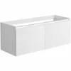 ALLIBERT Meuble Sous-vasque 120 Cm 2 Portes PESARO Blanc Alpin Brillant - Blanc Alpin