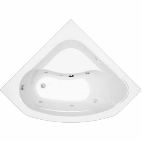 ALLIBERT Baignoire Balnéo D'angle LUCINA ESSENTIA - Tablier Acrylique Inclus - Massage Eau + Air 140 X 140 Cm - Blanc 1 ALLIBERT Baignoire Balnéo D'angle LUCINA ESSENTIA - Tablier Acrylique Inclus - Massage Eau + Air 140 X 140 Cm - Blanc