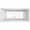 ALLIBERT Baignoire Balnéo Rectangulaire KANDO DOLCEA - Massage Eau + Air - Chromothérapie 180 X 80 Cm - Blanc