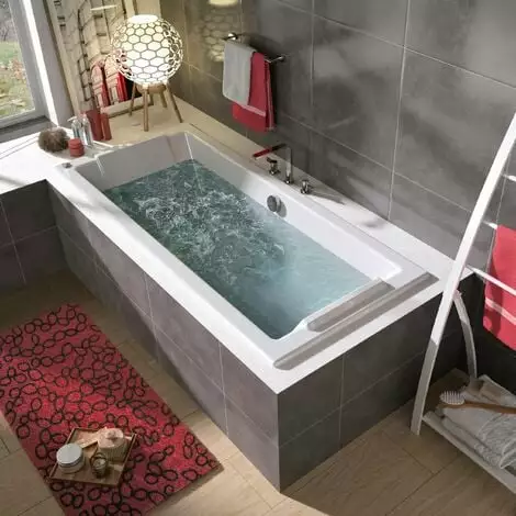 ALLIBERT Baignoire Balnéo Rectangulaire DREAMING 170 X 75 Cm - Blanc 2 ALLIBERT Baignoire Balnéo Rectangulaire DREAMING 170 X 75 Cm - Blanc – Image 2