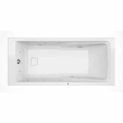 ALLIBERT Baignoire Balnéo Chromothérapie MICROPEARL - Micro-bulles Pour Un Soin De La Peau Naturel 170 X 75 Cm - Blanc