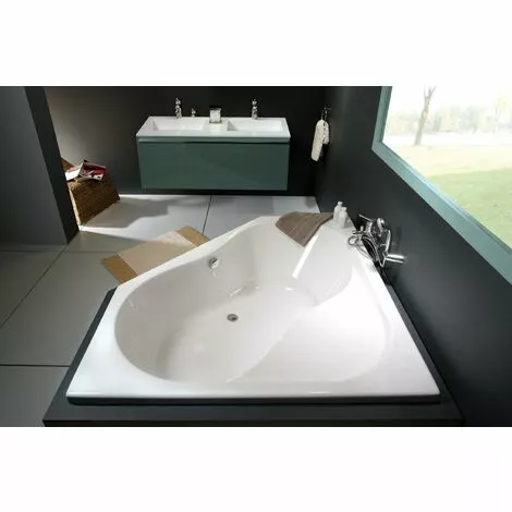 ALLIBERT Baignoire D'angle INOA ANGLE 145 X 145 Cm - Blanc Brillant 2 ALLIBERT Baignoire D'angle INOA ANGLE 145 X 145 Cm - Blanc Brillant – Image 2