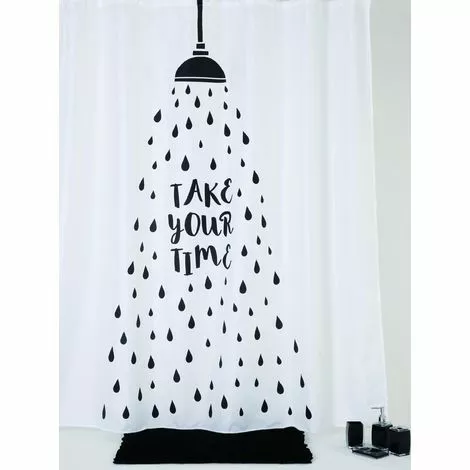 ALLIBERT Rideau De Douche CHILL 180 X 200 Cm - Decor 1 ALLIBERT Rideau De Douche CHILL 180 X 200 Cm - Decor