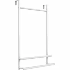 ALLIBERT Porte-serviette HAPPY à  Suspendre Sur Porte Ou Paroi De Douche 51 X 76 X 11 Cm Blanc Brillant - Blanc