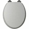 ALLIBERT Abattant WC Design SILVER - 37 X 5 X 47 - Gris
