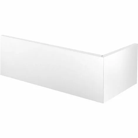 ALLIBERT Tablier D'angle FIX ALU - Fixation Aimantée - Habillage Frontal à Pan Droit 180 X 80 X 52-53,5 Cm - Blanc 1 ALLIBERT Tablier D'angle FIX ALU - Fixation Aimantée - Habillage Frontal à Pan Droit 180 X 80 X 52-53,5 Cm - Blanc