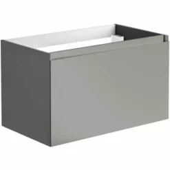 ALLIBERT Meuble Sous-vasque 80 Cm NORDIK Gris Ultra Mat - Gris