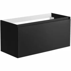 ALLIBERT Meuble Sous-vasque 100 Cm NORDIK Noir Ultra Mat - Noir