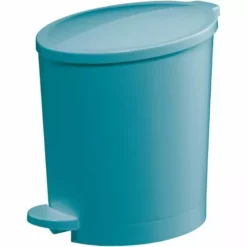 ALLIBERT Poubelle Bleue 4L HAPPY 19,5 X 33 X 19,5 Cm - Bleu