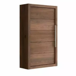 ALLIBERT Meuble Haut Salle De Bain SORENTO 1 Porte - 40 X 69 X 17 Cm - Couleur Chêne - Chêne Cognac