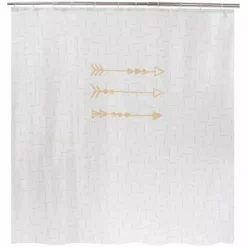 Rideau De Douche Allibert Flèches Polyester 180x200cm