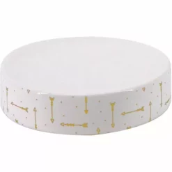 ALLIBERT ARROW Porte-savon Blanc / Noir - Blanc / Noir