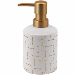 ALLIBERT ARROW Distributeur Savon Blanc / Noir - Blanc / Noir