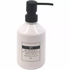 ALLIBERT COSMET Distributeur Savon Blanc / Noir - Blanc / Noir