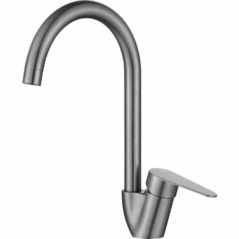 ALLIBERT Mitigeur évier CANGGU En Acier Inoxydable Avec Cartouche Céramique ACS 2,4 X 33,2 X 34,2 Cm - Inox Brossé 1 ALLIBERT Mitigeur évier CANGGU En Acier Inoxydable Avec Cartouche Céramique ACS 2,4 X 33,2 X 34,2 Cm - Inox Brossé
