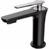 ALLIBERT Mitigeur Lavabo FLY En Acier Inoxydable Avec Cartouche Céramique ACS 5,5 X 15,5 X 15,5 Cm - Noir / Chrome