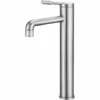 ALLIBERT Mitigeur Lavabo Haut HIRO En Acier Inoxydable - Cartouche Céramique ACS - Couleur Inox Brossé - 4,5 X 32 X 18 Cm - Inox Brossé
