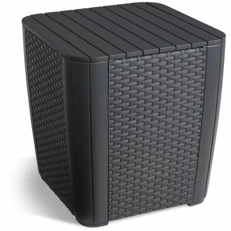 Petite Table De Jardin Luzon Graphite 223932 Allibert - Gris 1 Petite Table De Jardin Luzon Graphite 223932 Allibert - Gris