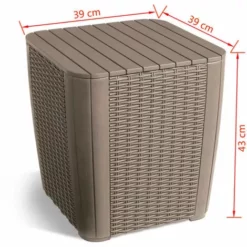 Table D'appoint De Jardin Luzon Cappuccino 223933 Allibert - Brun 9 Table D'appoint De Jardin Luzon Cappuccino 223933 Allibert - Brun -ALLIBERT Soldes Magasin 3528372 5