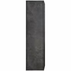 Allibert - Colonne 40 Cm Béton Foncé 1 Porte Avec 2 étagères Amovibles Et 2 étagères Fixes En Bois - MARNY