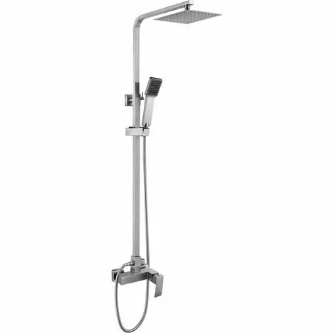 ALLIBERT Colonne De Douche CABERNET Inox Brossé Avec Cartouche Céramique ACS - Inox Brossé -ALLIBERT Soldes Magasin 41598933 1