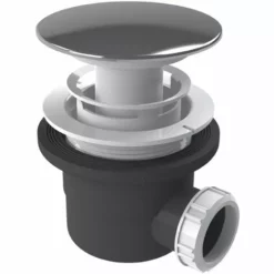 ALLIBERT Bonde De Douche Pour Receveur - Chromé Brillant - Chromé