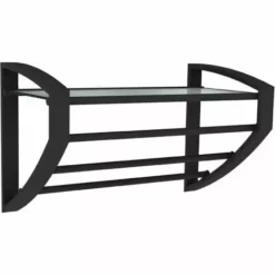 ALLIBERT Porte-serviette 3 Barres à  Fixer Au Mur LOFT-GAME Noir Mat