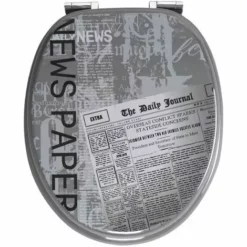 ALLIBERT Abattant WC En MDF - Fermeture Progressive GRAFIC LINE - Décor