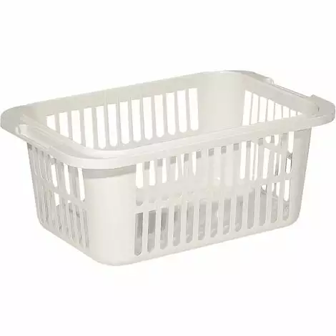 ALLIBERT Panier À Linge Curver Lingo Blanc 30L - Blanc Cassé 1 ALLIBERT Panier À Linge Curver Lingo Blanc 30L - Blanc Cassé