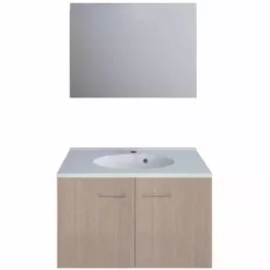 ALLIBERT Ensemble De Meubles One Pack - L 80 Cm - Orme Sable - 80 X 46 X 60 - Beige