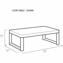 Table Réglable Allibert Lyon Anthracite 8 Table Réglable Allibert Lyon Anthracite -ALLIBERT Soldes Magasin 70148727 4