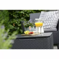 Jeu De Canapés De Jardin 8 Pcs Salemo Graphite 236629 Allibert - Gris -ALLIBERT Soldes Magasin 7914220 5