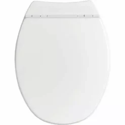 ALLIBERT Abattant WC En Bois Compressé - Fermeture Progressive Et Déclipsable SERENITY 2 Blanc